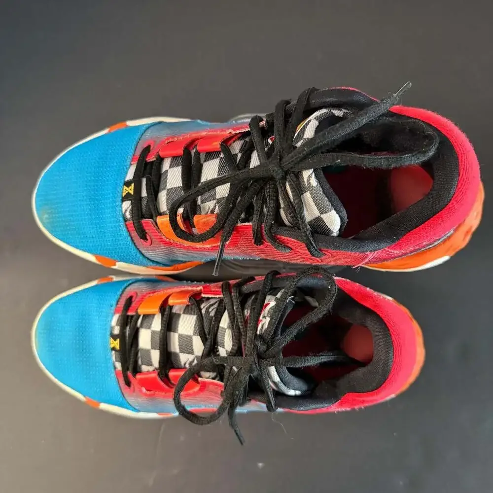 Nike PG 6‎ x Hot Wheels Blue Red Orange Basketball Shoes Size 8